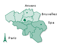 Carte de la Belgique